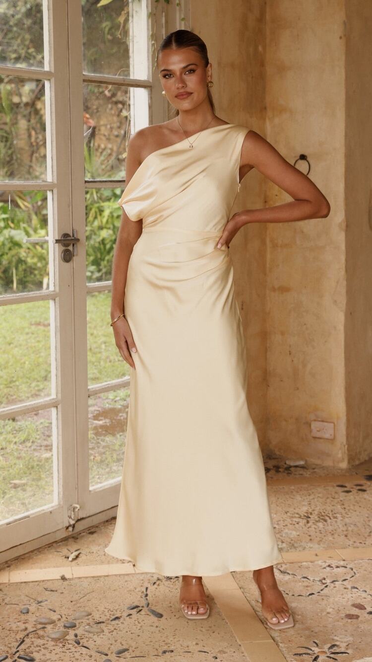 Billy J GIGI MAXI DRESS - LEMON